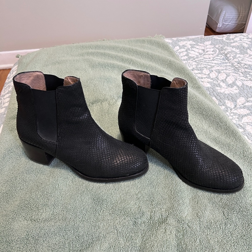 Yosi Samra Black Liberty Ankle Boot